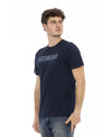 Front Print T-Shirt with Logo on Back M Men