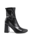 Synthetic Leather Ankle Boots with 9cm Heel - 37 EU