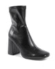 Synthetic Leather Ankle Boots with 9cm Heel - 38 EU