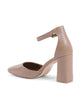 Ankle Strap Pump in Synthetic Leather - 40 EU