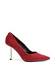 Fabric High-Heeled Pump - 37 EU