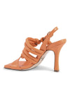 Twisted Tubular Square-Toe Sandals - 37 EU