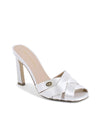 Satin  Crossed Strap Mules - 37 EU