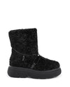 Modern Shearling Ankle Boot with Rubber Soles - 40 EU