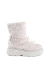 Shearling Drawstring Platform Ankle Boot - 37 EU