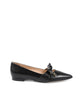 Pointed Toe Bow Flat Shoe - 37 EU