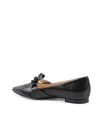 Pointed Toe Bow Flat Shoe - 37 EU