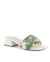 Printed Canvas Flat Mule - 39 EU