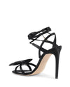 Satin Ankle-Lace Bow Sandal - 36 EU