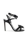 Satin Ankle-Lace Bow Sandal - 37 EU