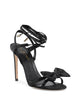 Satin Ankle-Lace Bow Sandal - 37 EU