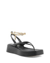 Gold Chain Wedge Sandal - 37 EU