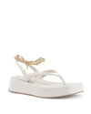 Gold Chain Wedge Sandals - 35 EU