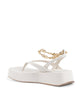 Gold Chain Wedge Sandals - 35 EU