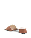 Italian Leather  Sandals with 4cm Heel - 41 EU