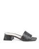 Leather Sandals with 4cm Heel - Made in Italy - 35 EU