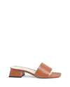 Leather  Sandals with 4cm Heel - 39 EU