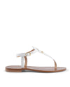 Leather Low Heel Sandals - 36 EU