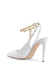 Gold Chain Embellished  Decollete Pump - 395 EU