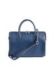 Blue Saffiano Leather Handbag - One Size