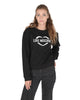 Cotton Sweatshirt with Inlay - 42 EU