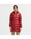 Reversible Centogrammi Long Jacket - Red and Shiny Reversible Design M Women