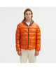 Reversible Goose Down Padded Jacket with Front Zip Closure XL Men