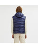 Reversible Hooded Vest with Zip Closure and Duck Feather Padding S Men