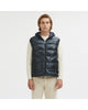 Reversible Hooded Vest with Zip Closure and Duck Feather Padding XL Men