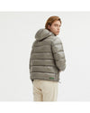 Reversible Hooded Jacket with Zip Closure and Duck Feather Padding L Men