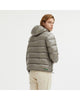 Reversible Hooded Jacket with Zip Closure and Duck Feather Padding L Men