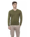 V-Neck Solid Color Sweater M Men