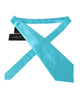 Dolce &amp; Gabbana Light Blue Silk Tie - Tied Design One Size Men