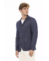 Fabric Jacket with Detachable Braces and Button Closure 50 IT Men