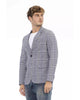 Classic Button Closure Fabric Jacket with Front Pockets 48 IT Men