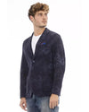 Classic Button Closure Fabric Jacket with Front Pockets 50 IT Men