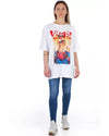 Oversized Print T-Shirt S Women