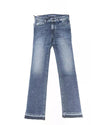 Logo Embroidered Slim Jeans with Fringed Bottom&quot;

or 

&quot;Fringed Slim Jeans with Logo Embroidery W29 US Women