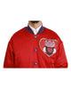 Dolce &amp; Gabbana Bomber Jacket with Multicolor Motive 50 IT Men