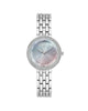 Silver Classic Analog Womens Watch with Rhine Stone Facing One Size Women