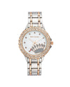 Silver Rhinestone Analog Fashion Watch One Size Women