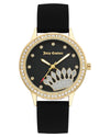 Gold Rhine Stone Fashion Watch with Quartz Movement One Size Women