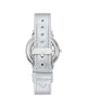 Silver Analog Fashion Watch with Rhinestone Facing One Size Women