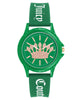 Green Fashion Quartz Analog Watch with Rhinestone Facing One Size Women