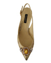 Crystal-embellished Slingback Heels by Dolce &amp; Gabbana 36 EU Women