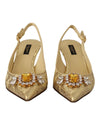 Crystal-embellished Slingback Heels by Dolce &amp; Gabbana 36 EU Women