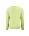 Yellow V-Neck Cashmere Sweatshirt L Men