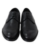 Handcrafted Black Leather Derby Dress Formal Shoes 39.5 EU Men