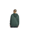 Oversized Fleece Hoodie with Embroidered Swoosh Design - L