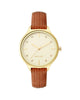 Gold Rhinestone Fashion Wristwatch with Quartz Movement One Size Women